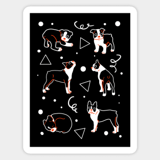 Boston Terrier Puppies Sticker